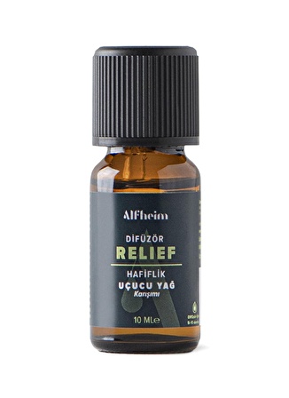 Alfheim Relief Uçucu Yağ Karışımı/ Difüzör Yağı/ Buhurdanlık Yağı/ 10 Ml